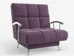 Кресло Финка с подлокотниками фиолетовый Нео 17