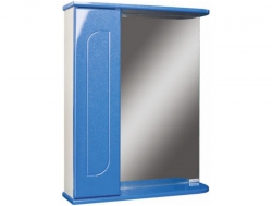Шкаф зеркало Радуга Синий металлик 60 левый/правый