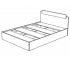 Кровать Эко 1200 венге-лоредо