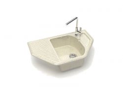 Мойка угловая Рики Z22Q2 бежевый