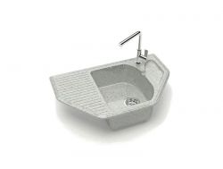 Мойка угловая Рики Z22Q10 светло-серый